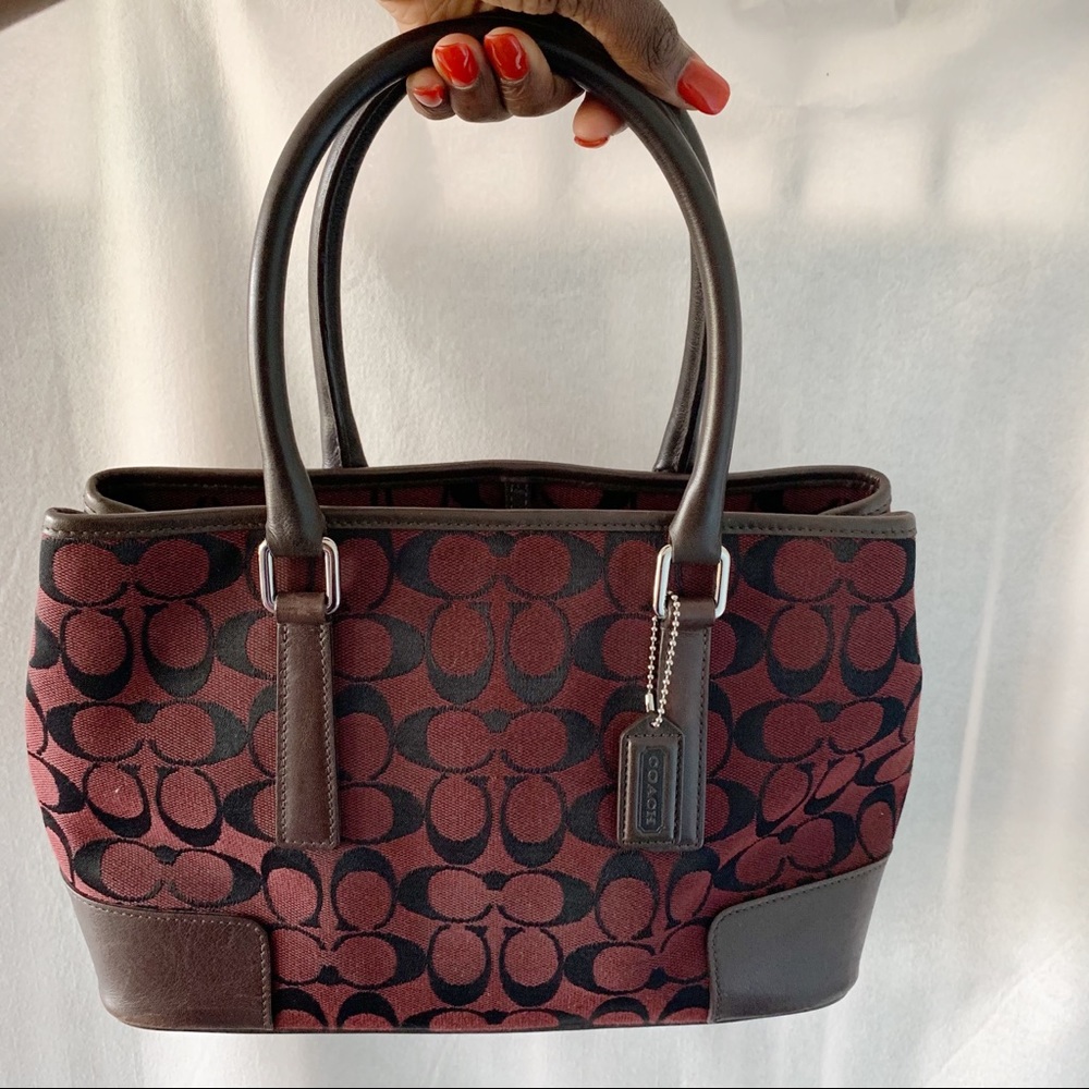 Coach Monogram Tote & Matching Wallet